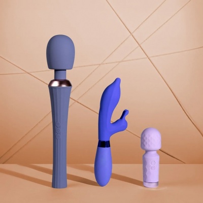 Loveline Silicone Pointed Rabbit Vibrator (paars)