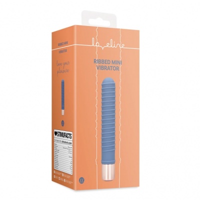 Loveline Geribbelde mini vibrator (Blue Horizon)