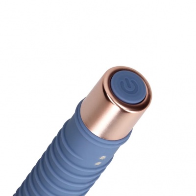 Loveline Geribbelde mini vibrator (Blue Horizon)