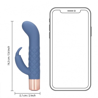 Loveline Mini Rabbit Vibrator (Blue Horizon)